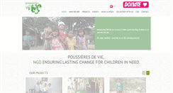 Desktop Screenshot of poussieresdevie.org